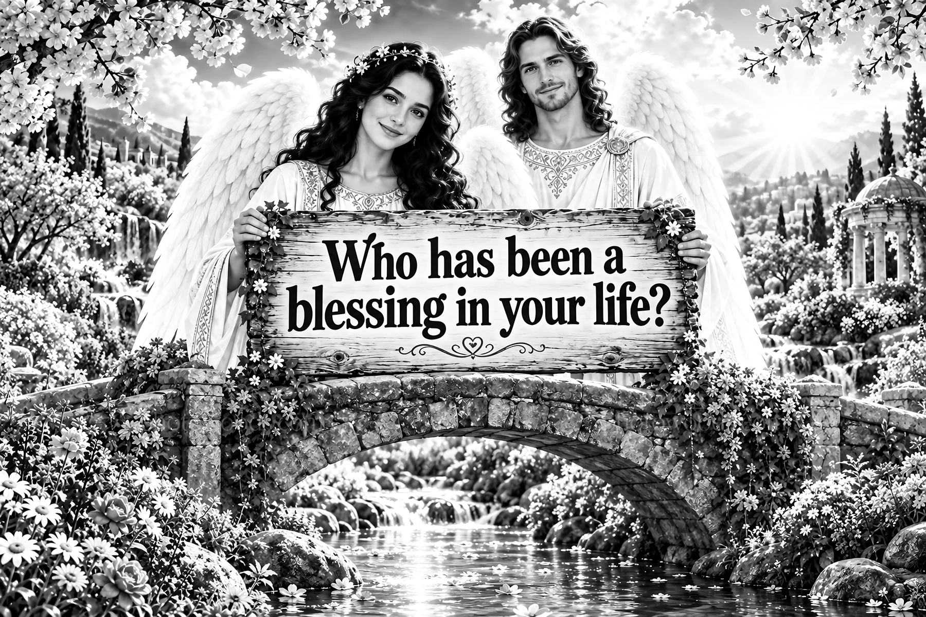 Jesus Christ invites reflections on blessings in life - AI-generated stock image