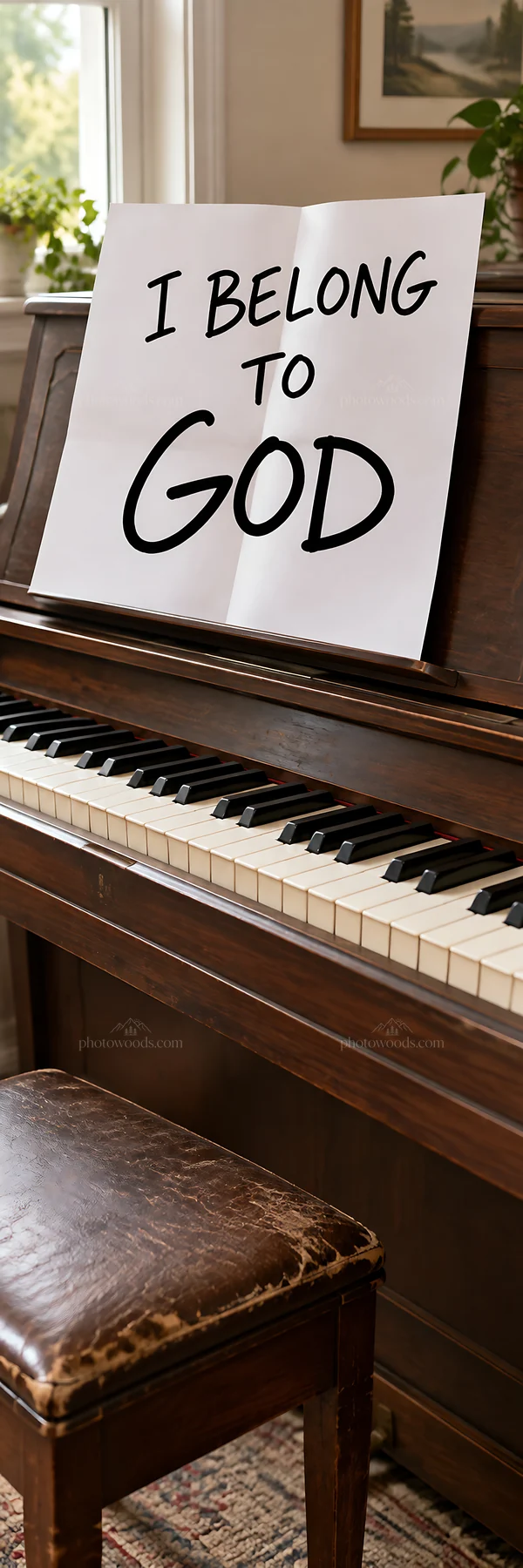Jesus Christ invites worship through music and devotion - AI-generated stock image