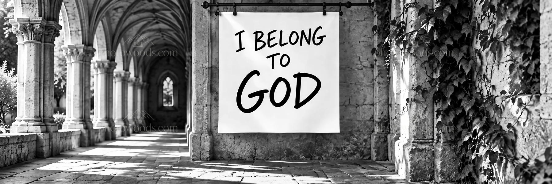 Jesus Christ in a religious setting with a message of belonging - AI-generated stock image