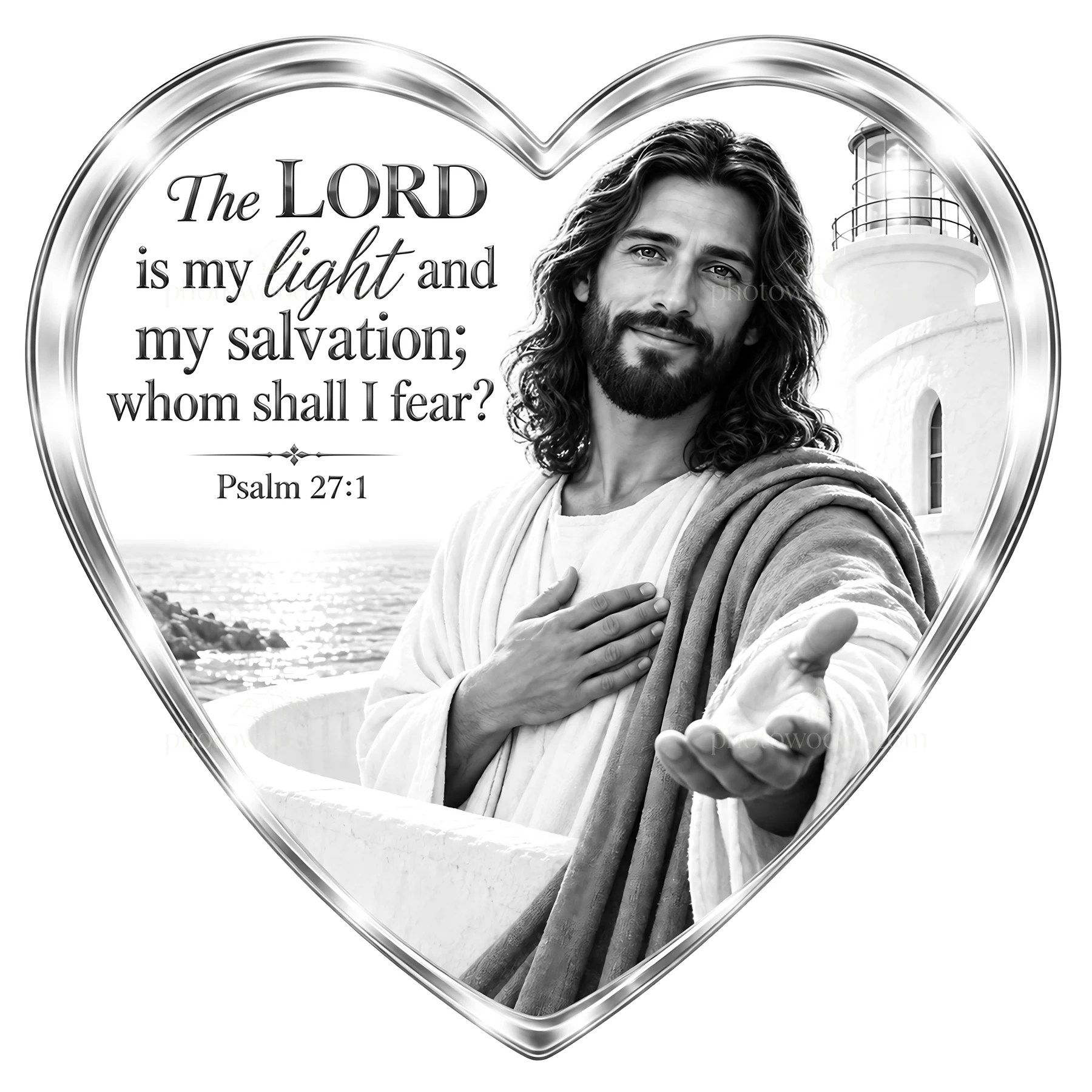 Jesus Christ reaching out with love and reassurance - AI-generated stock image