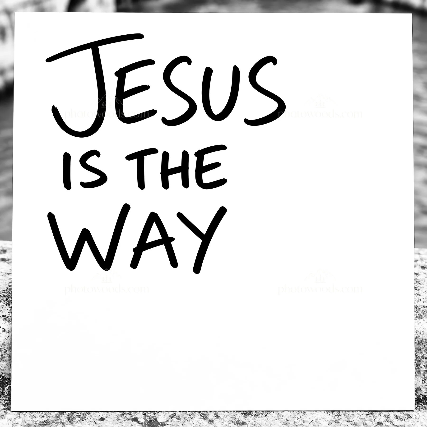 Jesus Christ teaches that He is the way - AI-generated stock image