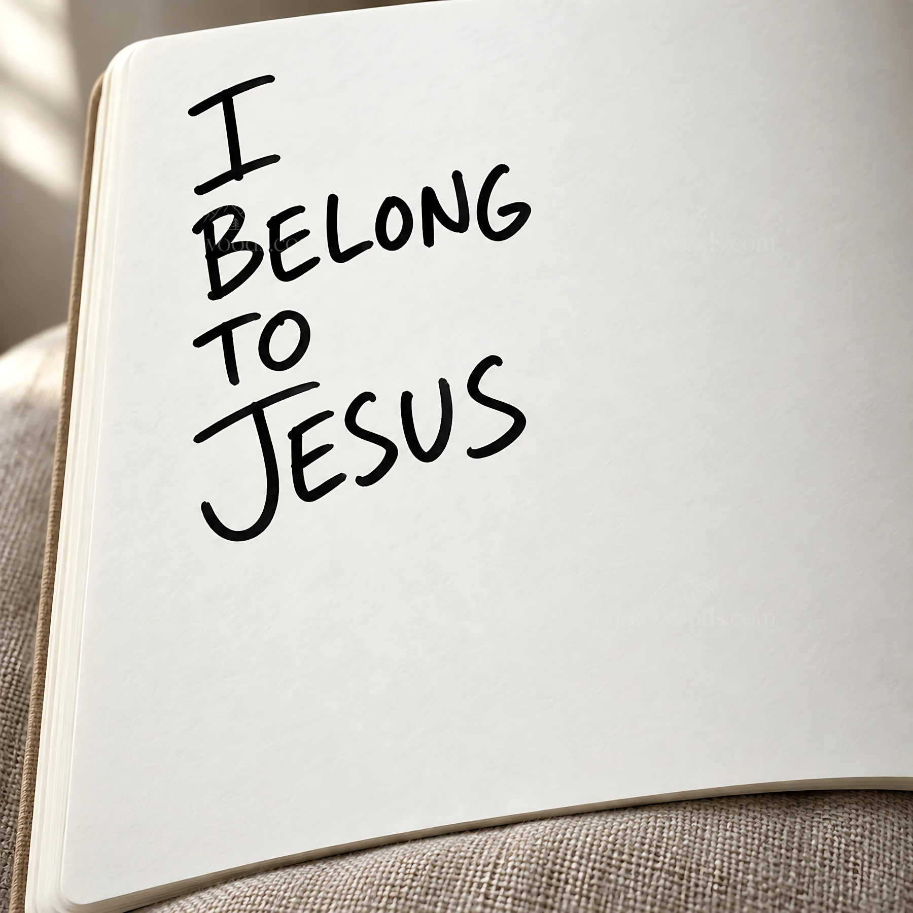 Jesus Christ message of belonging - AI-generated stock image