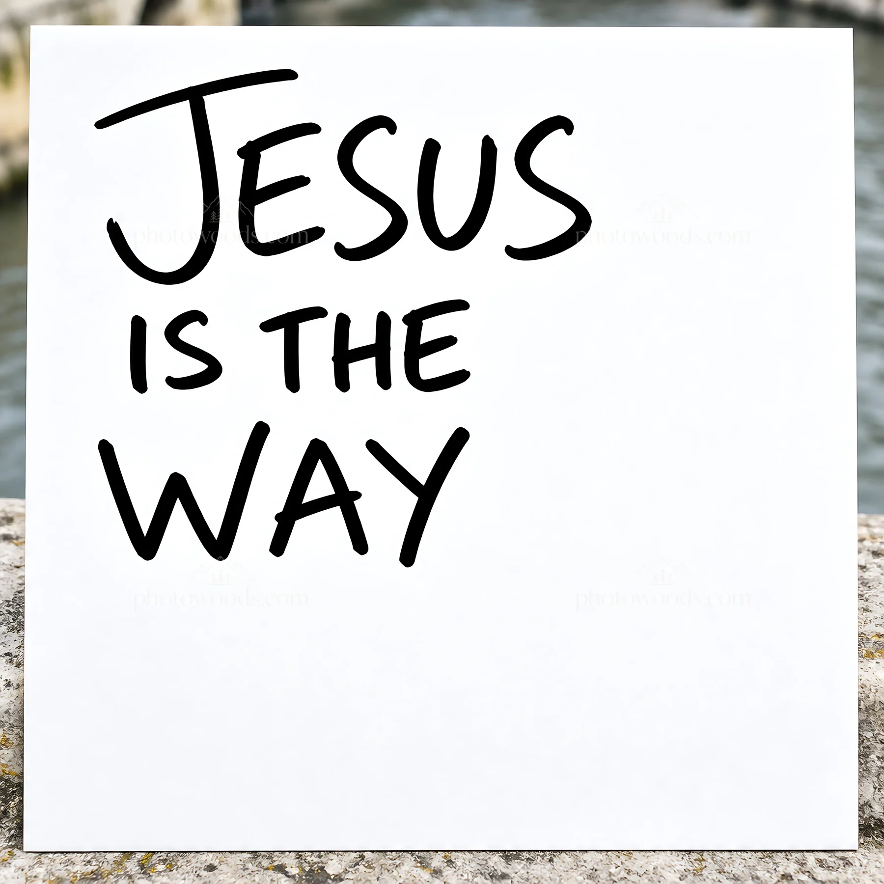 Jesus Christ teaches the way of faith - AI-generated stock image