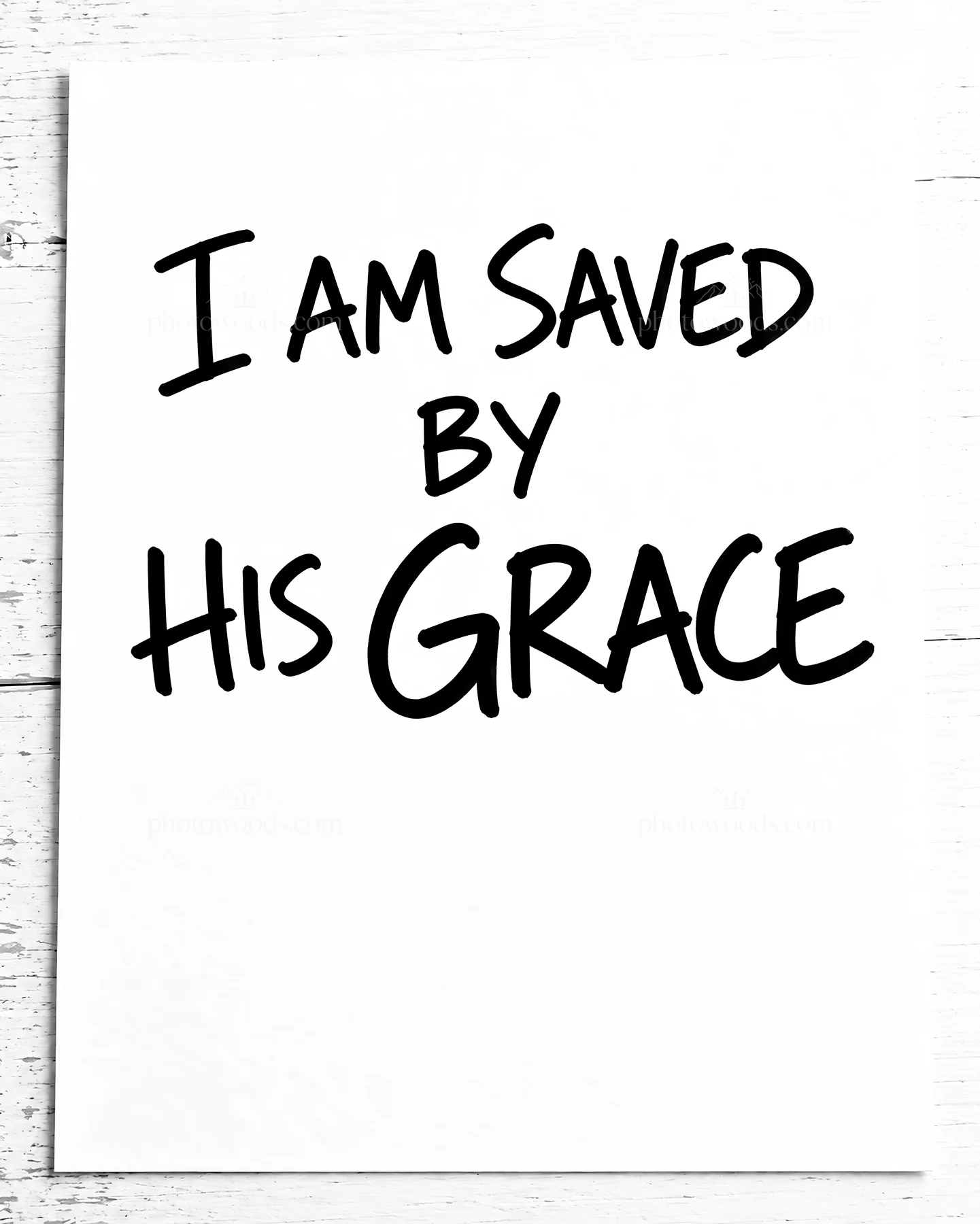 Jesus Christ saves by His grace - AI-generated stock image