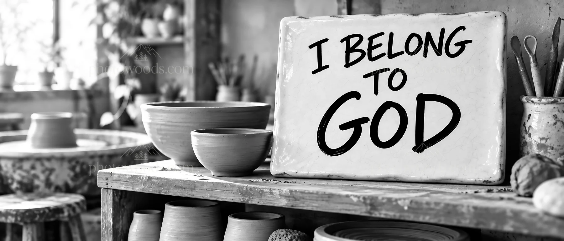 Jesus Christ teaches about belonging to God - AI-generated stock image