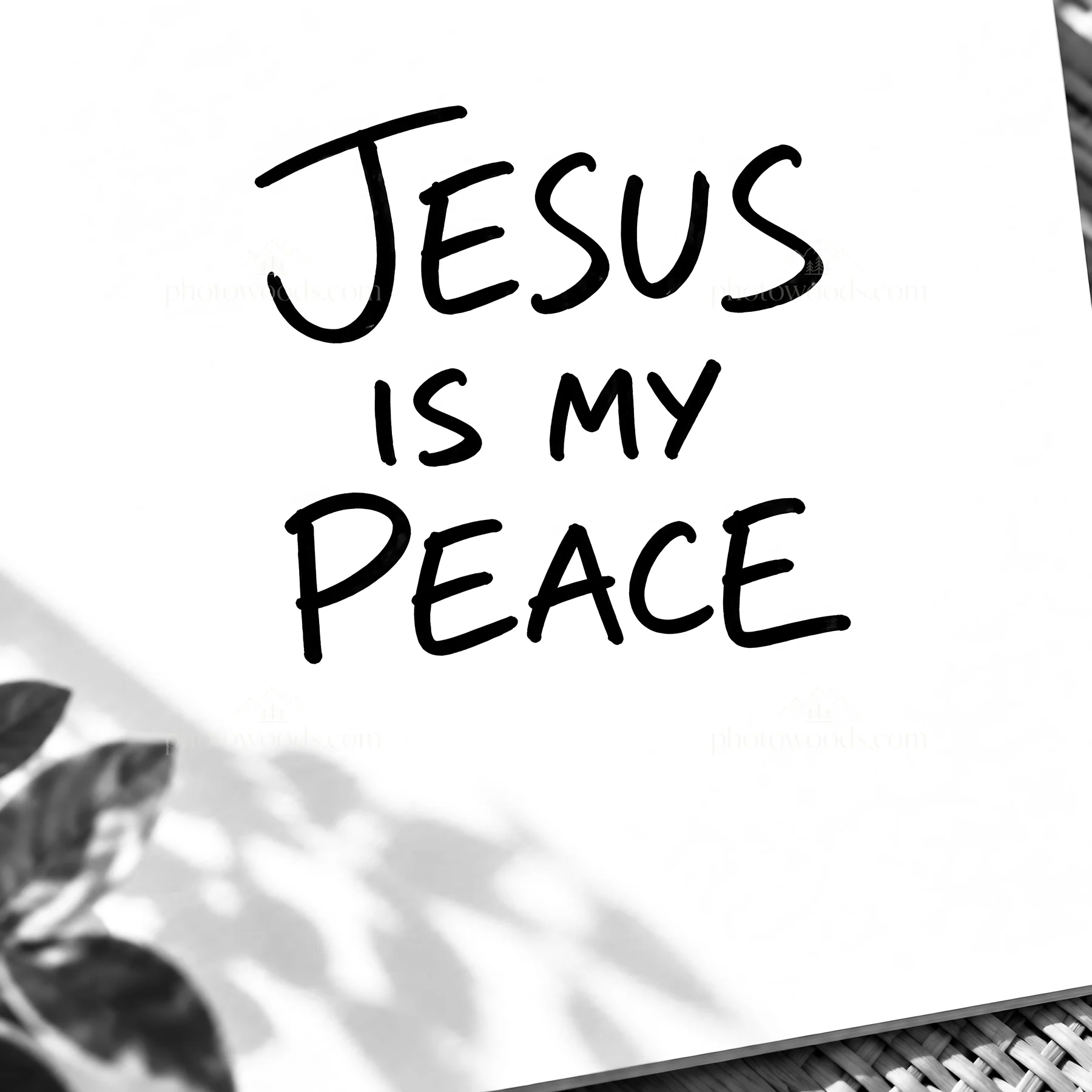 Jesus Christ brings peace through His message - AI-generated stock image