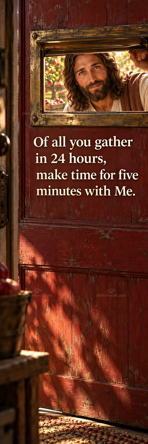 Jesus Christ invites you to spend time with Him - AI-generated stock image
