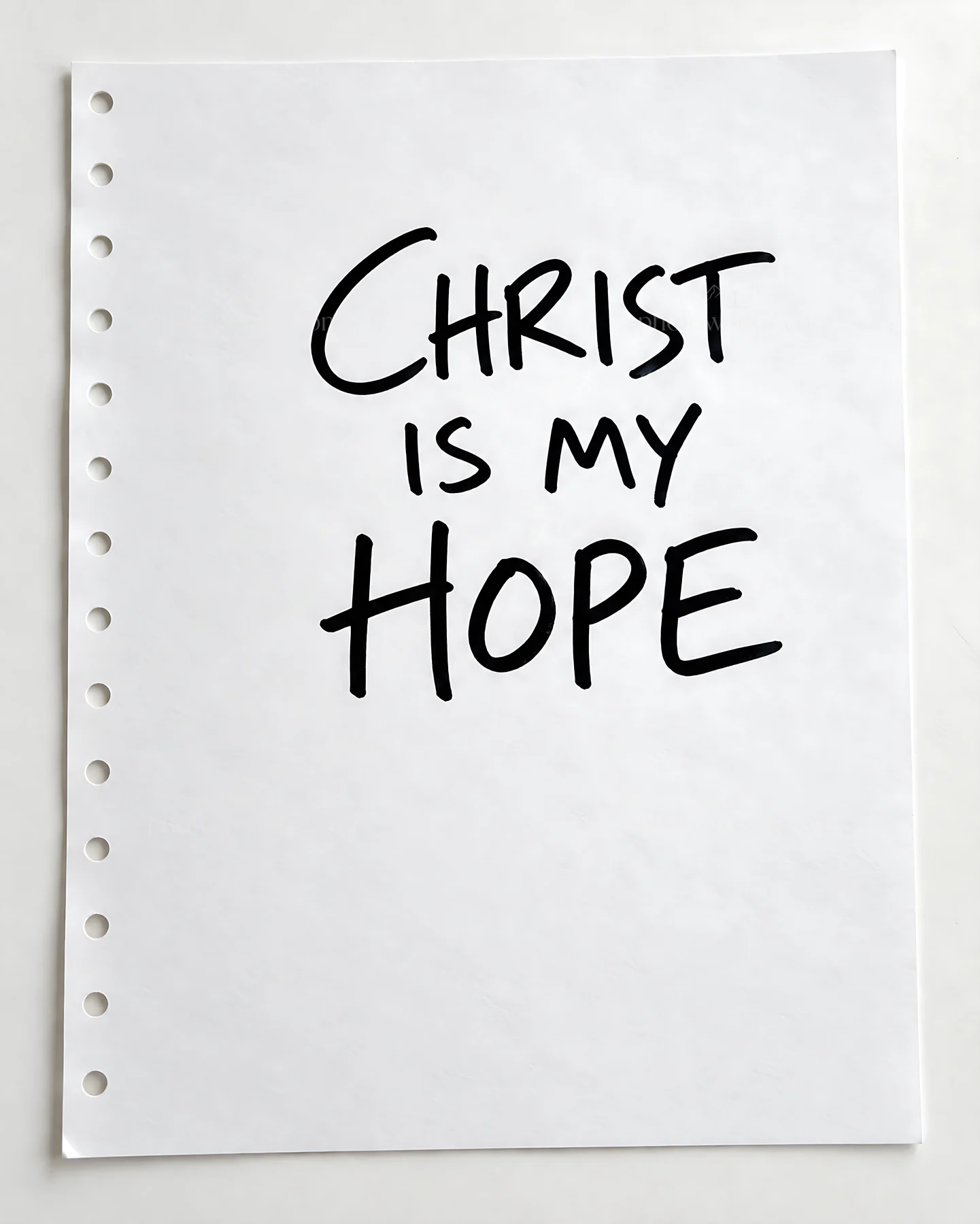 Jesus Christ brings hope through a simple message - AI-generated stock image