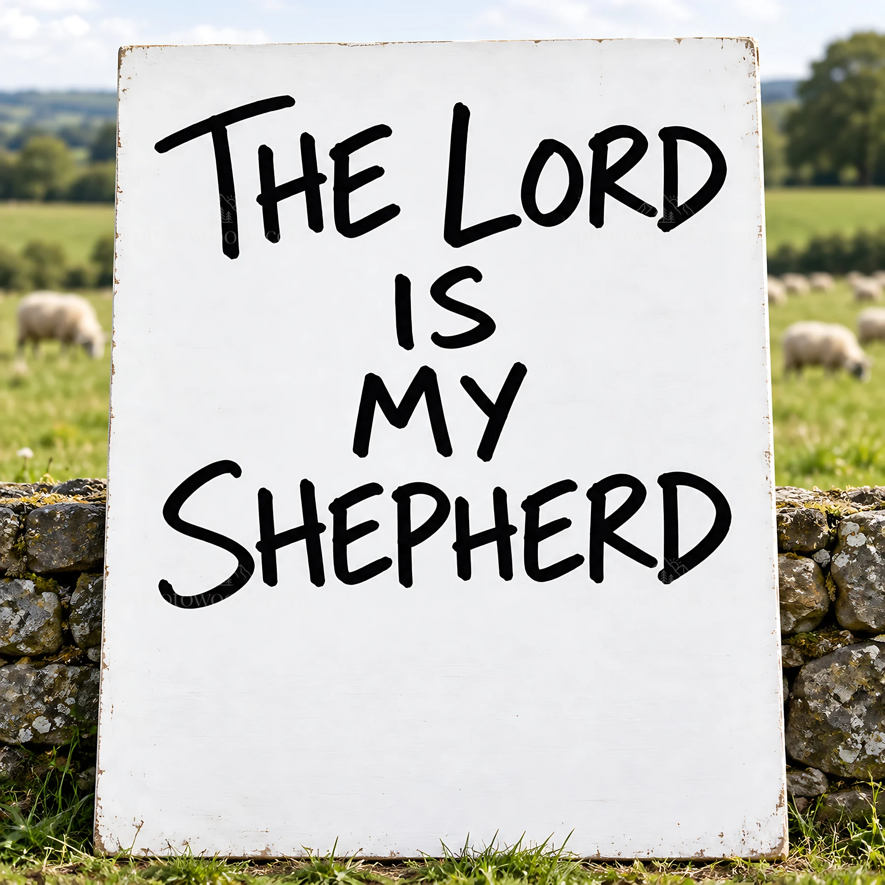 Jesus Christ is my shepherd - AI-generated stock image