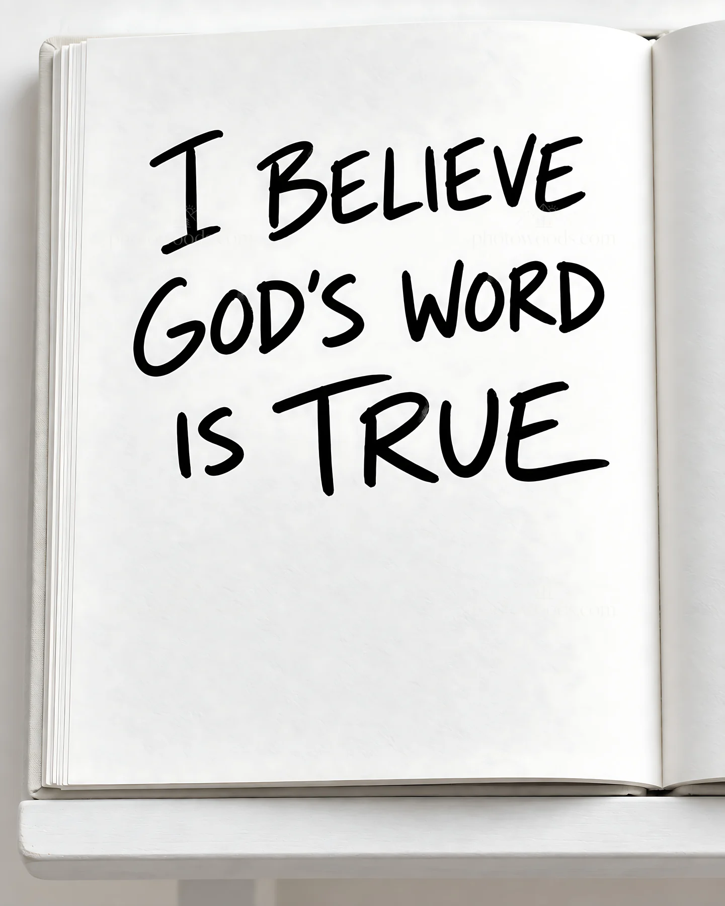 Jesus Christ speaks the truth of God's word - AI-generated stock image