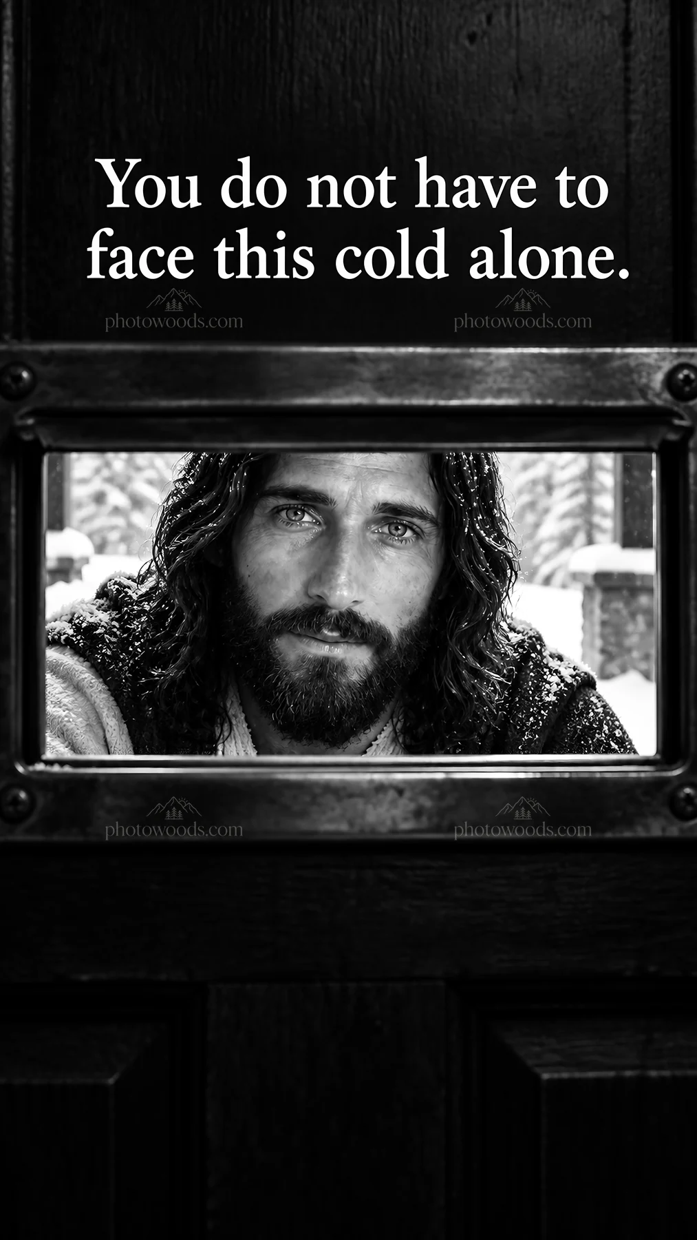 Jesus Christ offers comfort during difficult times - AI-generated stock image