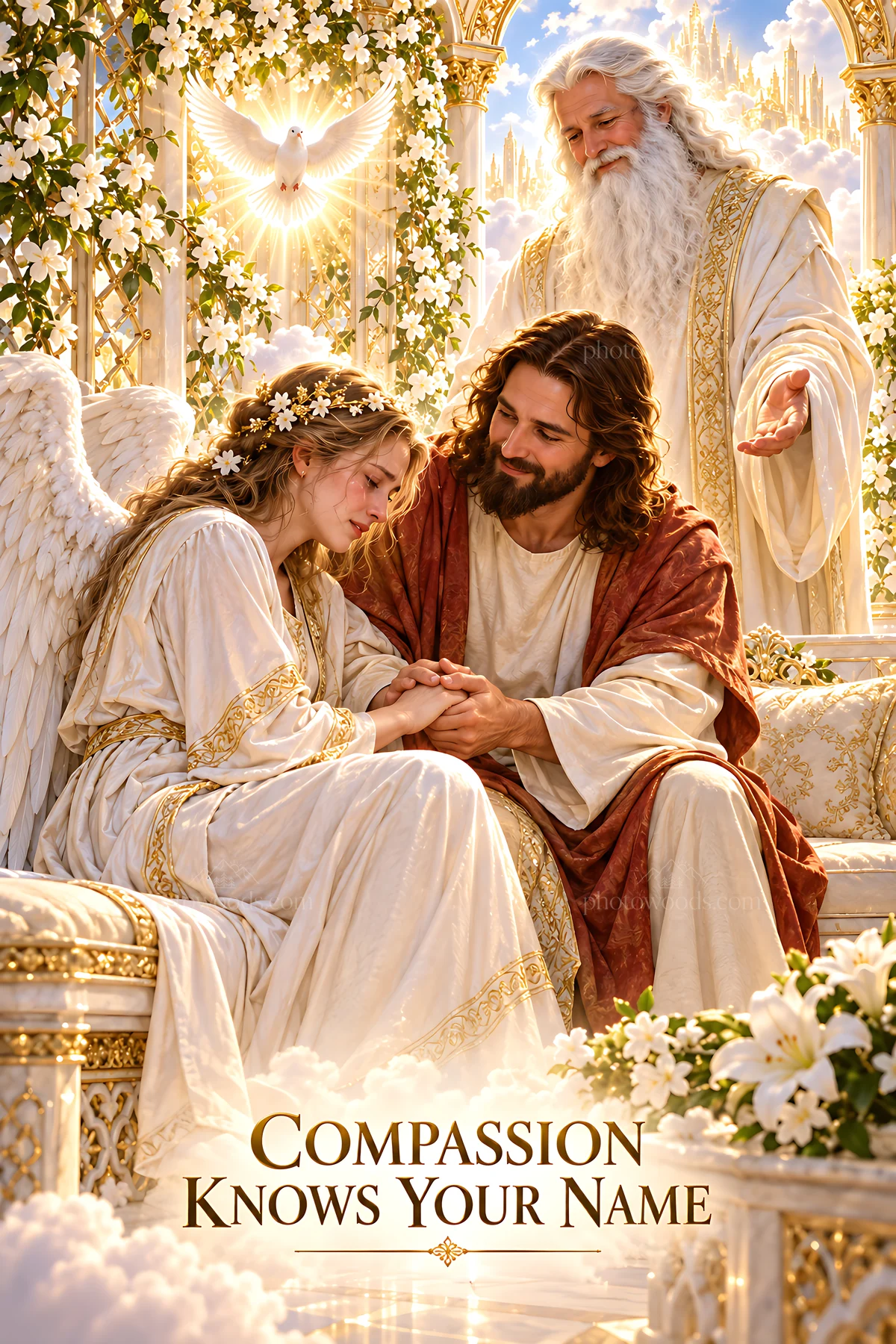 Compassion knows your name - AI-generated stock image