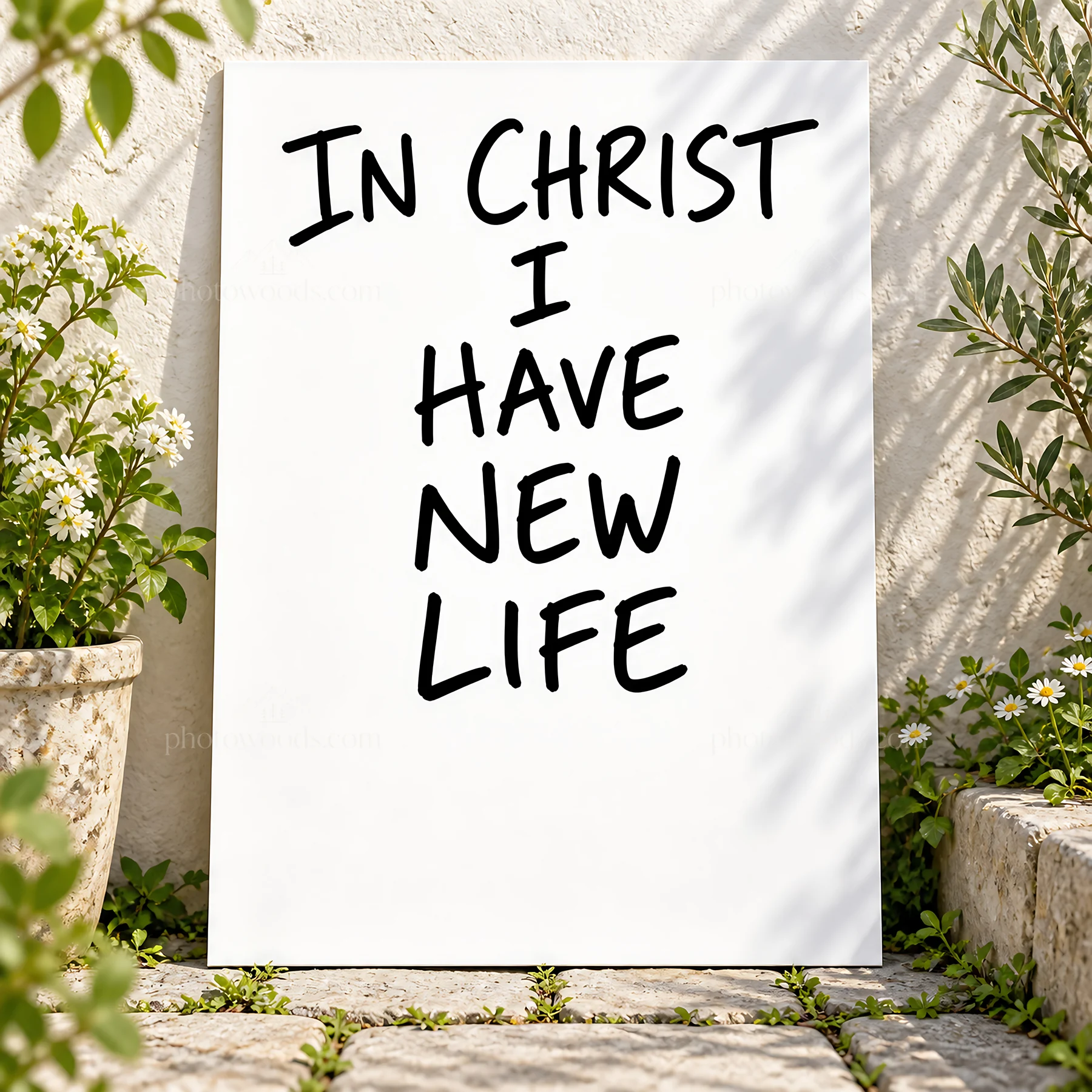 Jesus Christ and the message of new life - AI-generated stock image
