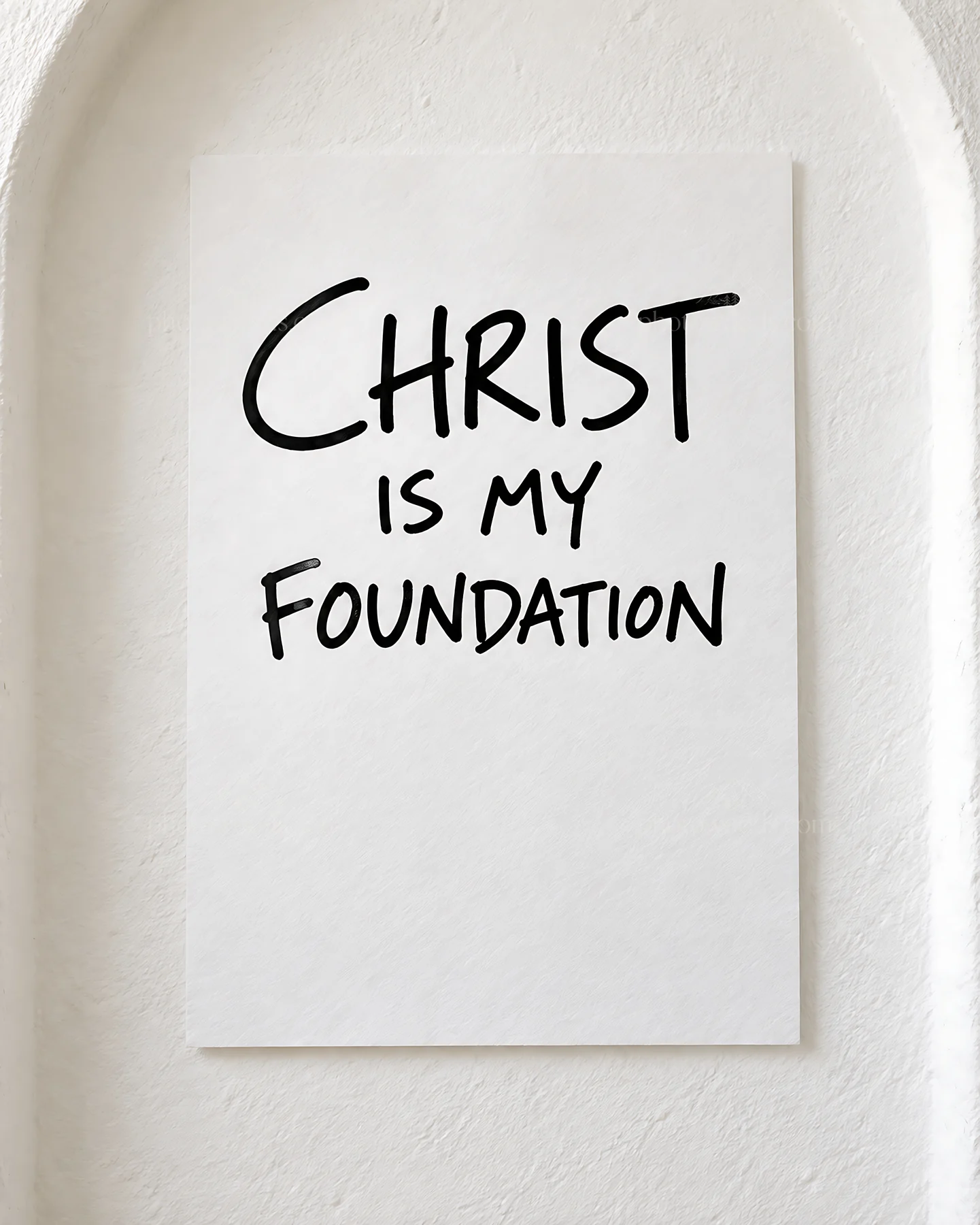 Jesus Christ is my foundation - AI-generated stock image