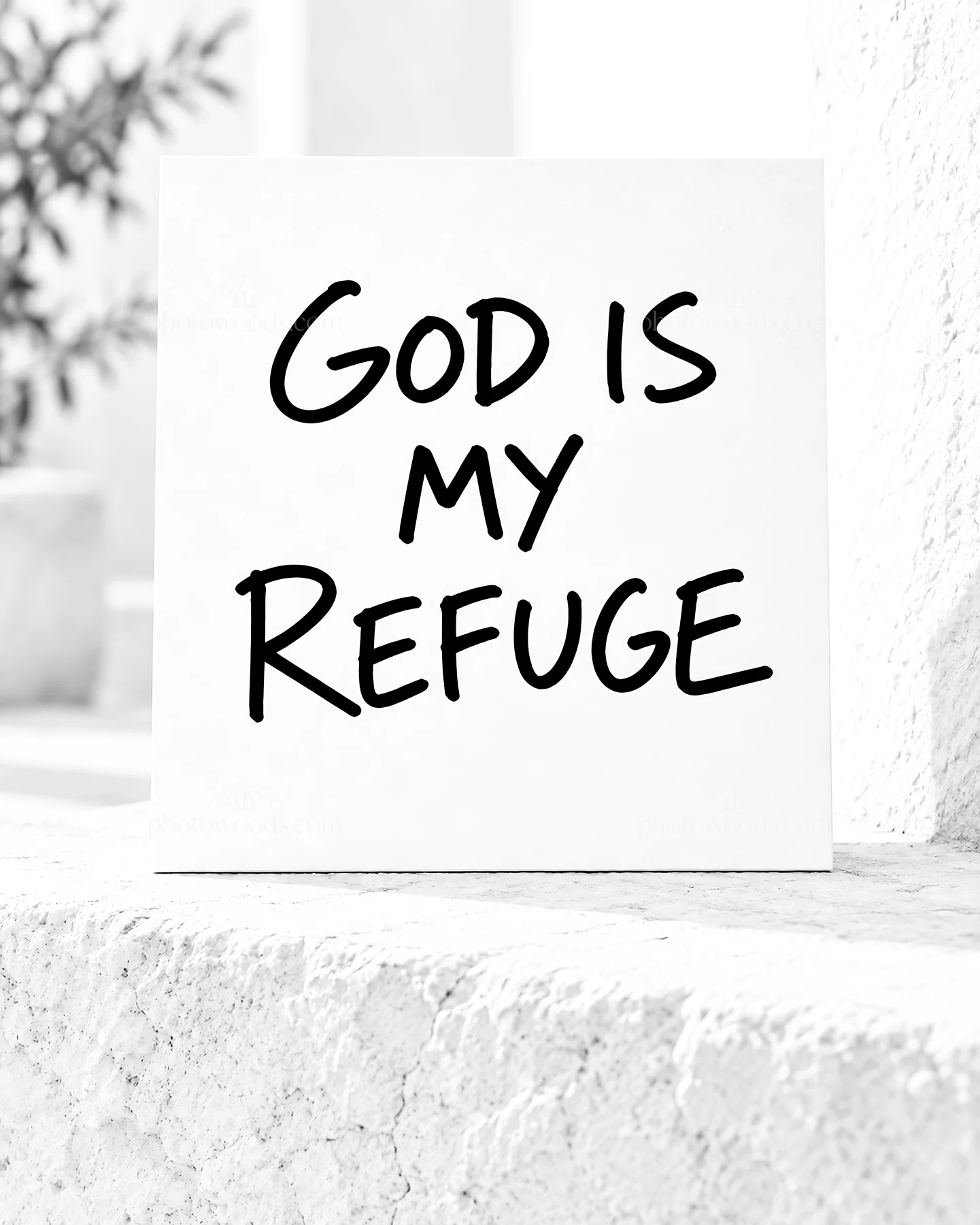 Jesus Christ offers refuge and comfort in times of need - AI-generated stock image