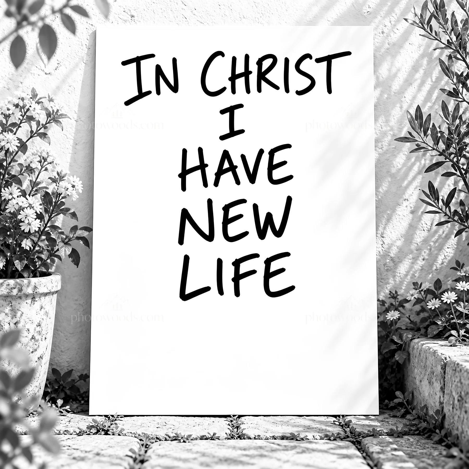 Jesus Christ offers a message of new life - AI-generated stock image