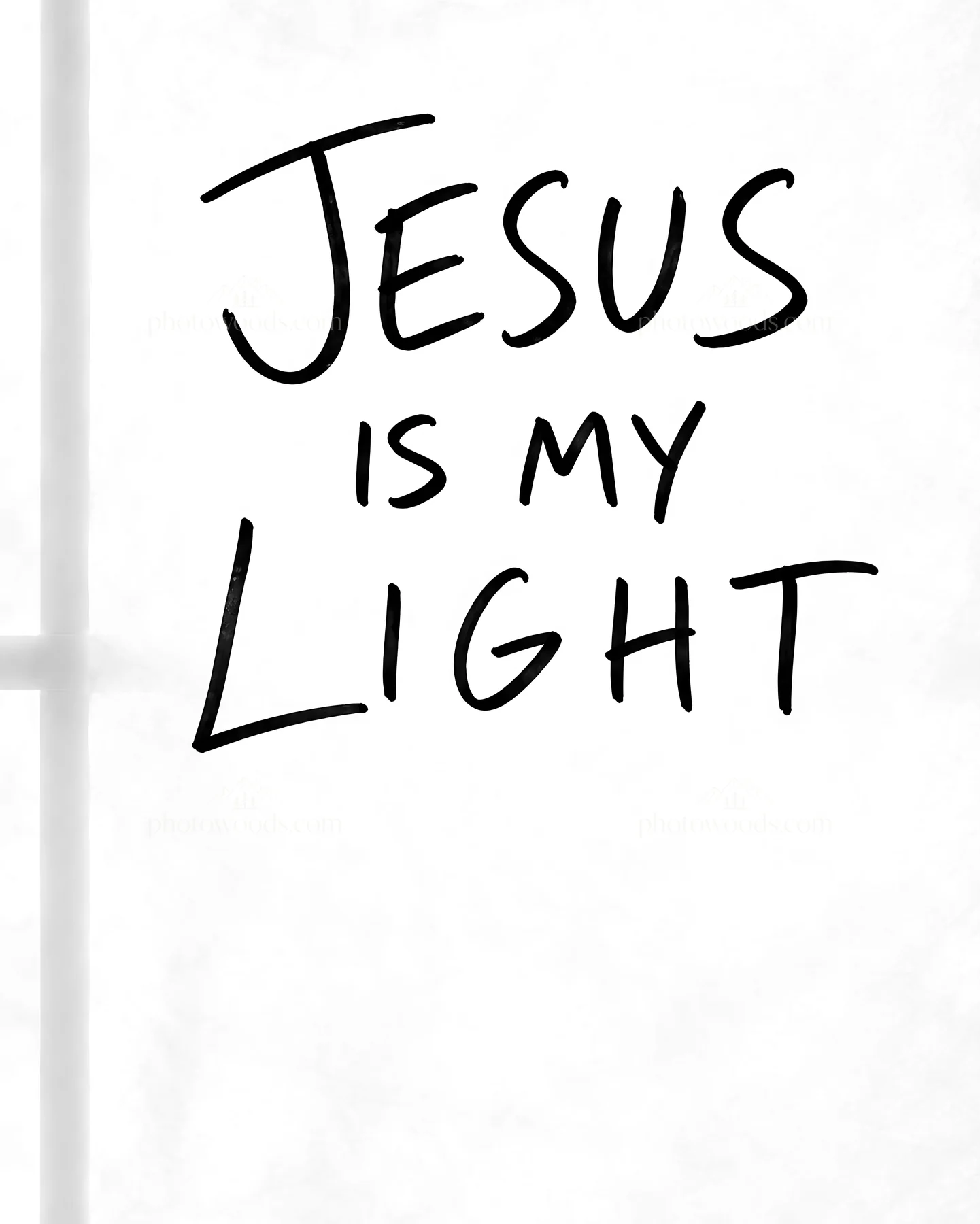 Jesus Christ brings light to the world - AI-generated stock image
