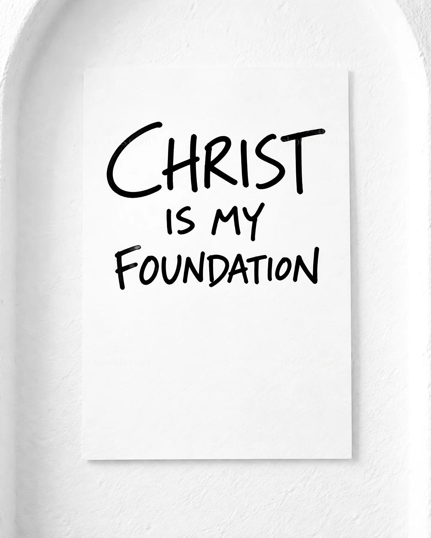 Jesus Christ is my foundation - AI-generated stock image