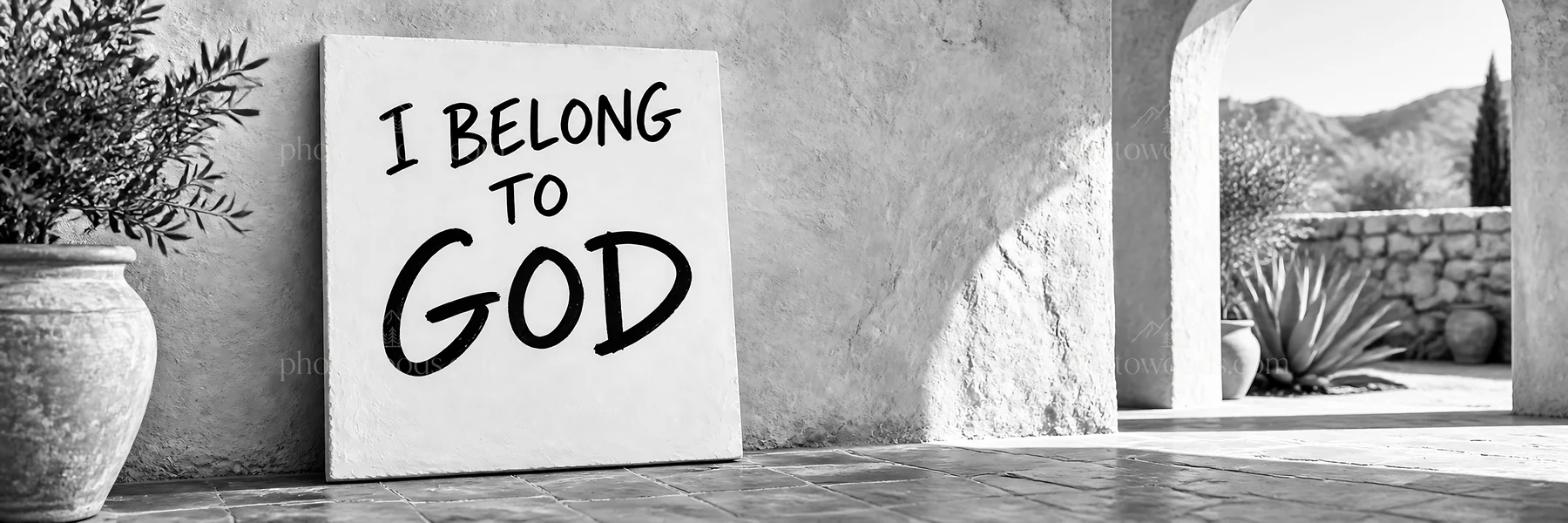 Jesus Christ teaches the message of belonging to God - AI-generated stock image