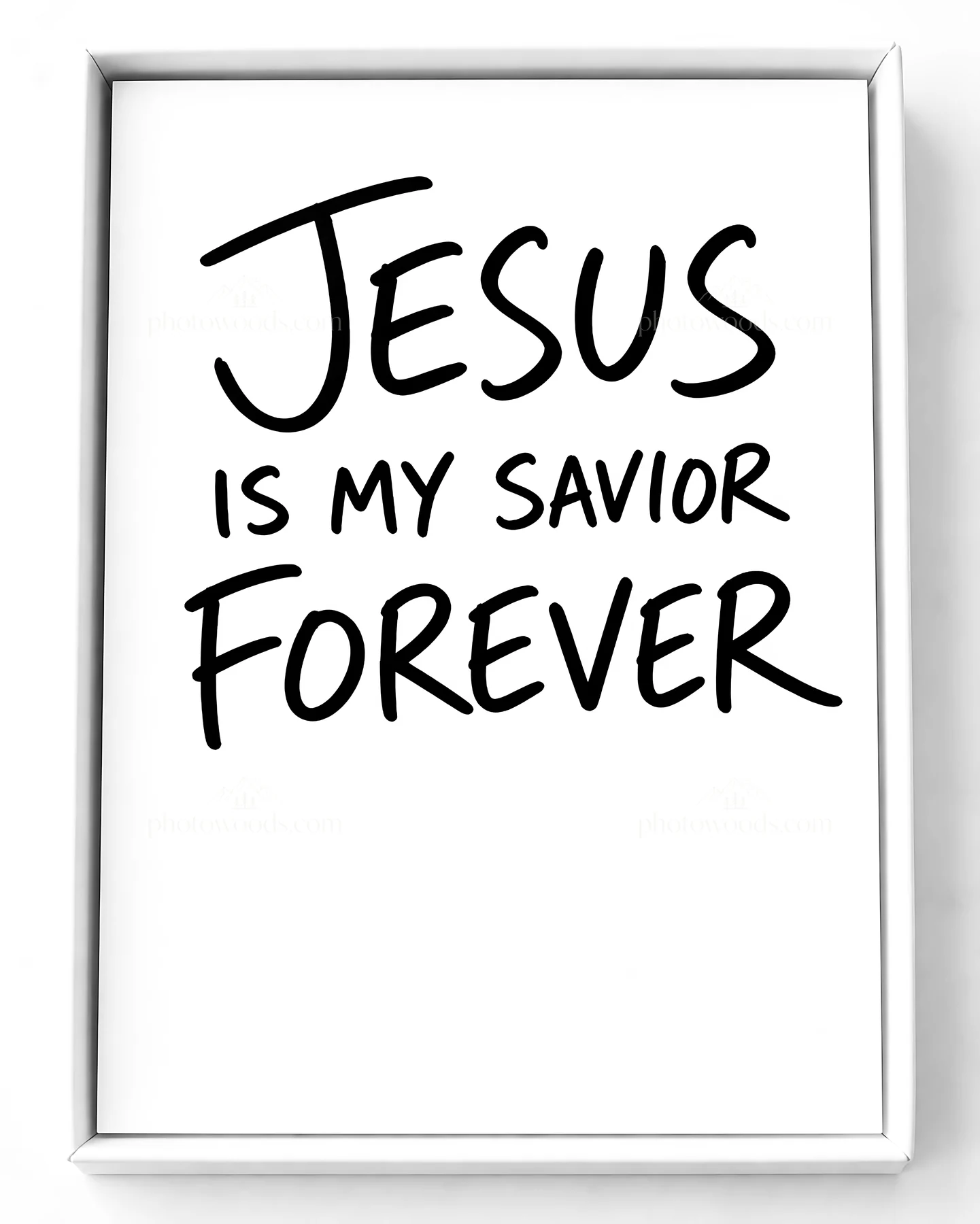 Jesus Christ is my savior forever - AI-generated stock image