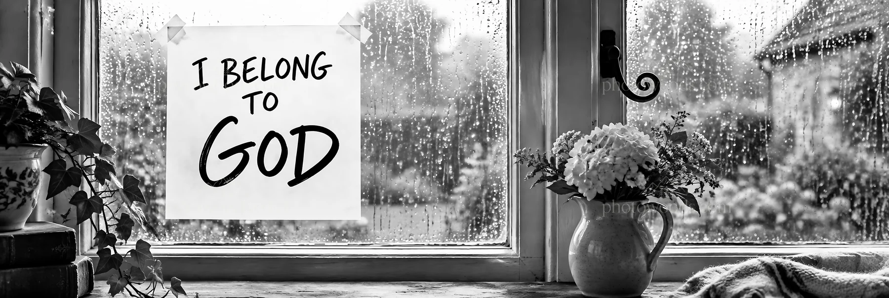 Jesus Christ message of belonging to God - AI-generated stock image