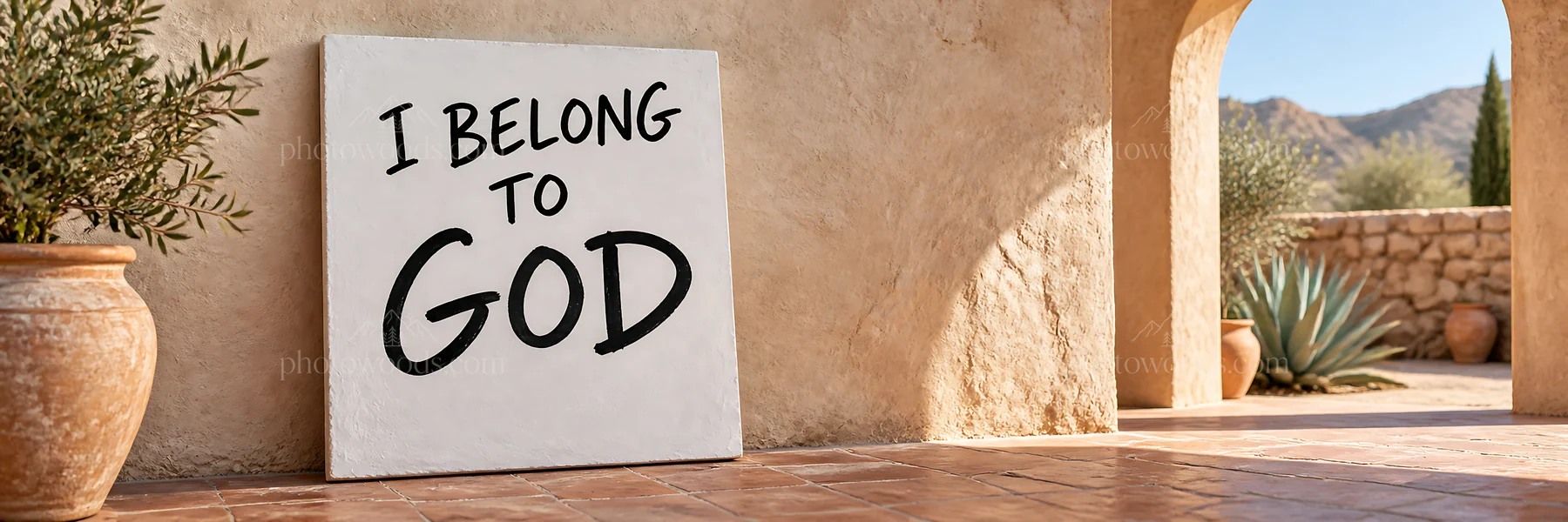 Jesus Christ emphasizes belonging to God - AI-generated stock image