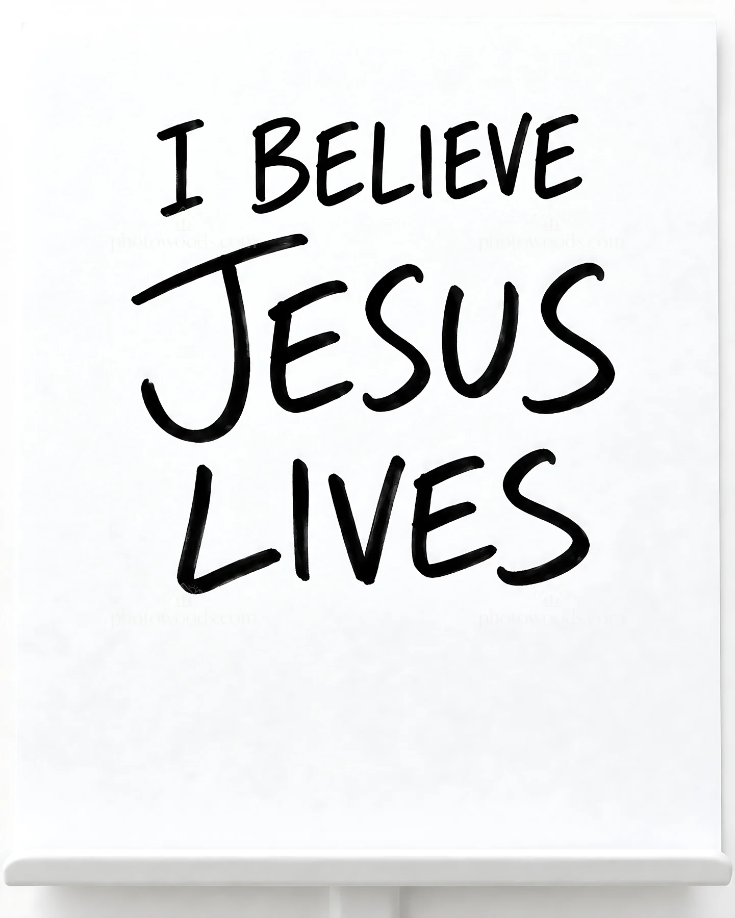Jesus Christ reveals the truth of faith and belief - AI-generated stock image