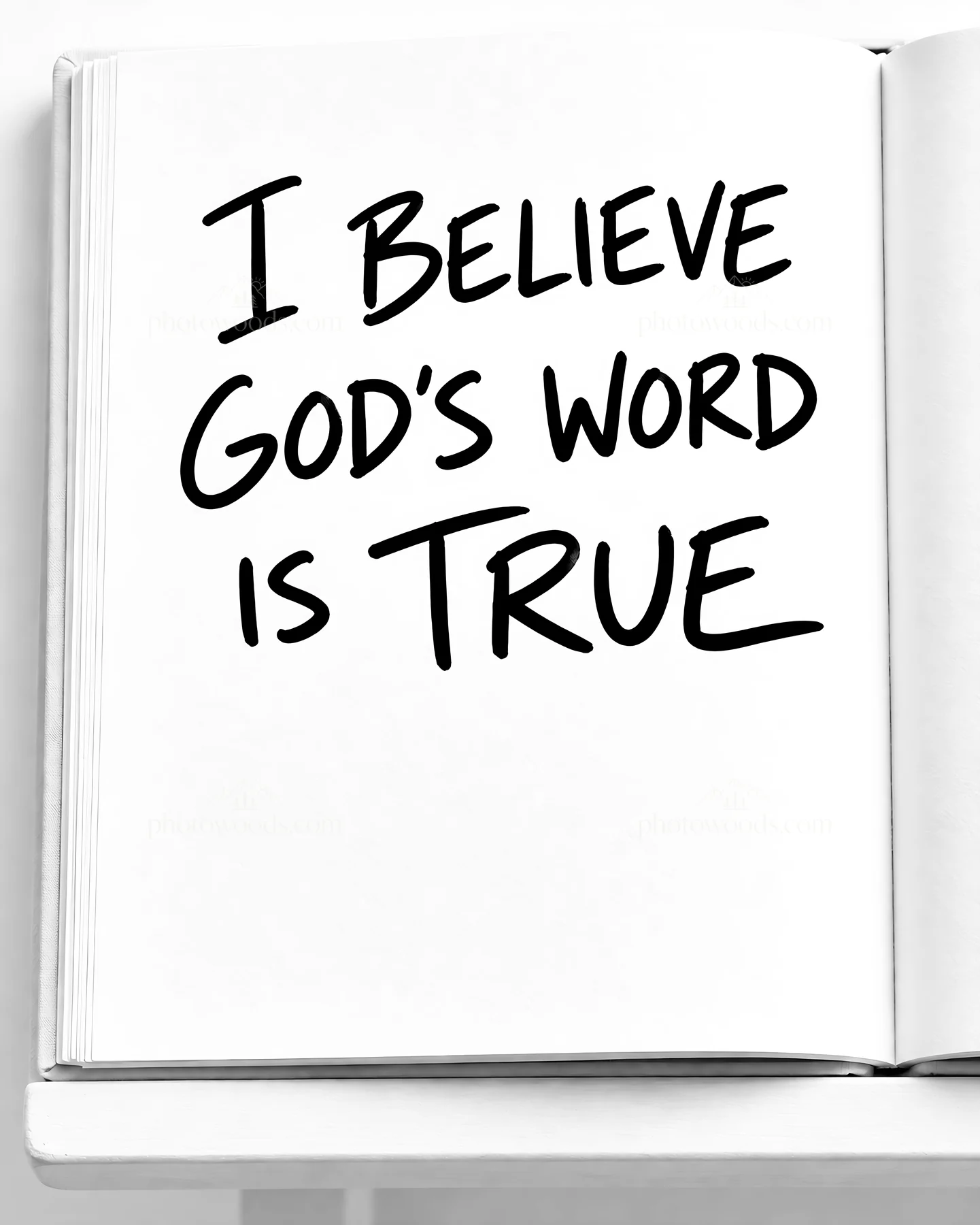 Jesus Christ shares belief in God's word - AI-generated stock image