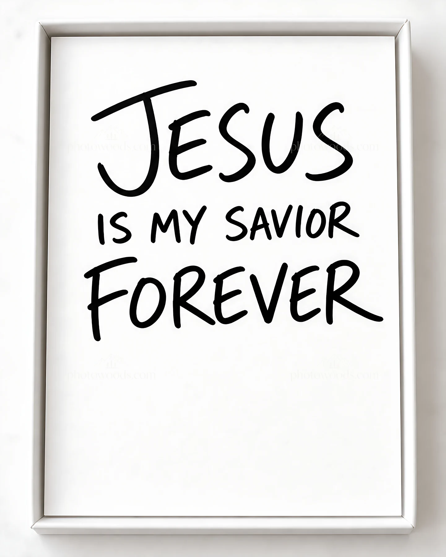 Jesus Christ is my savior forever - AI-generated stock image