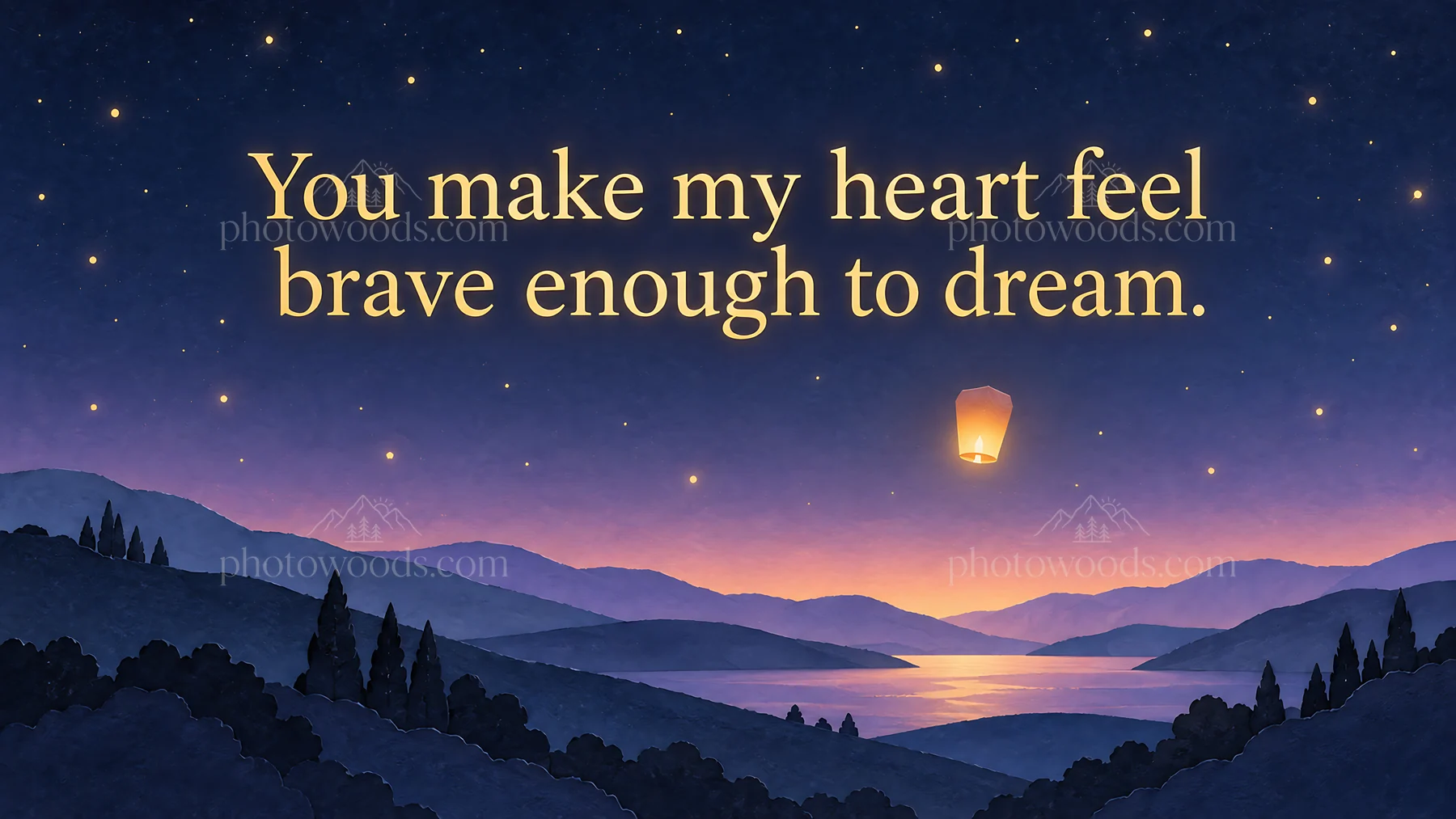 You Make My Heart Feel Brave Enough to Dream - AI-generated stock image
