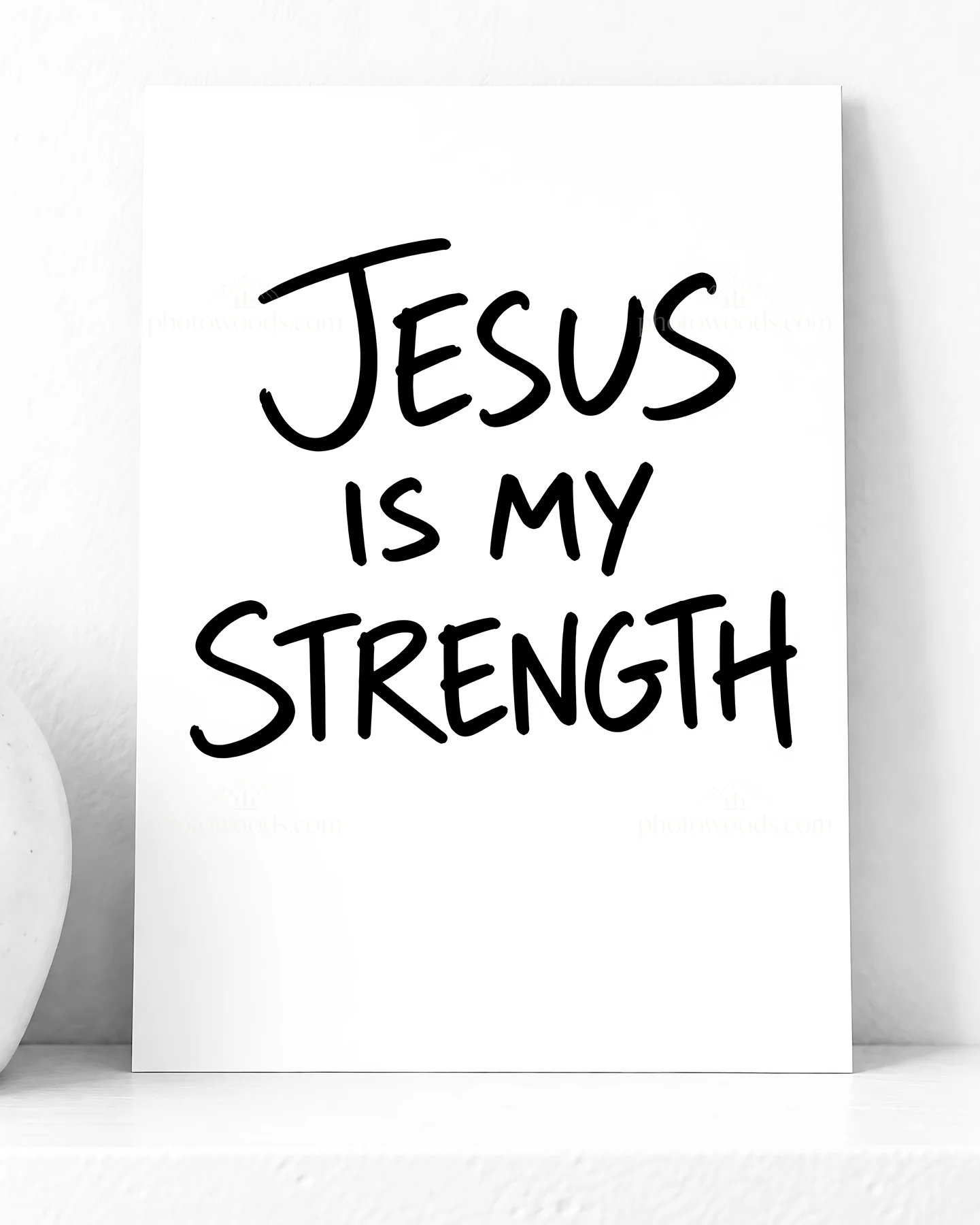 Jesus Christ is my strength - AI-generated stock image