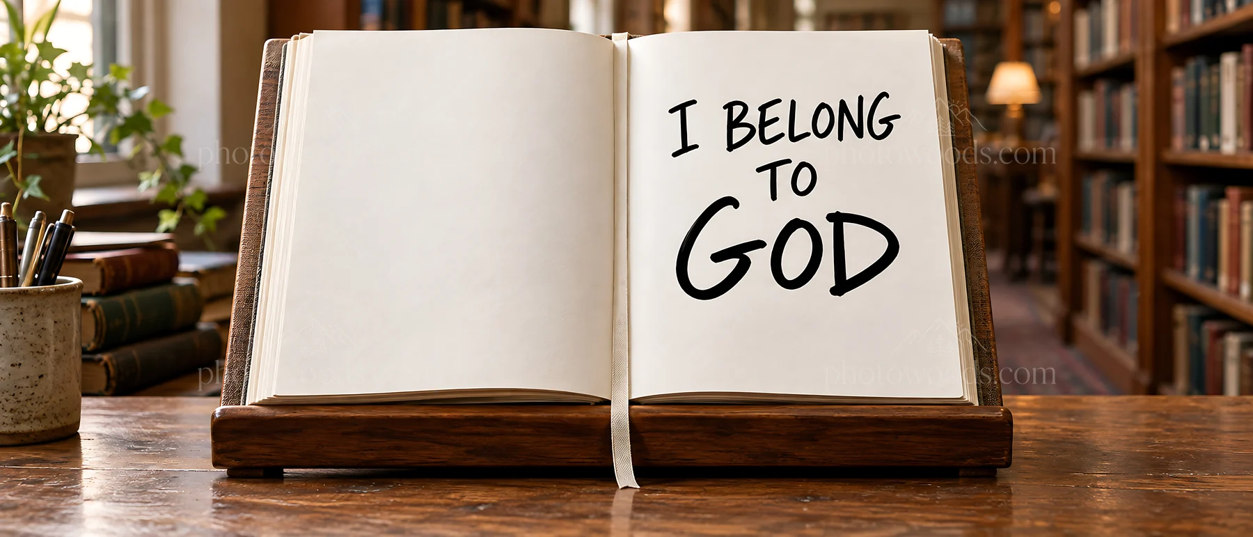 Jesus Christ teaches about belonging to God - AI-generated stock image