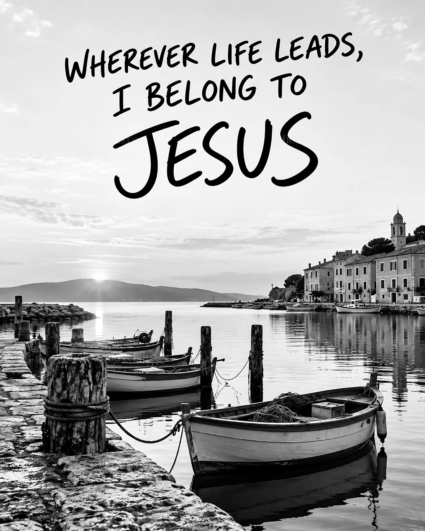 Jesus Christ belongs to everyone wherever life leads - AI-generated stock image