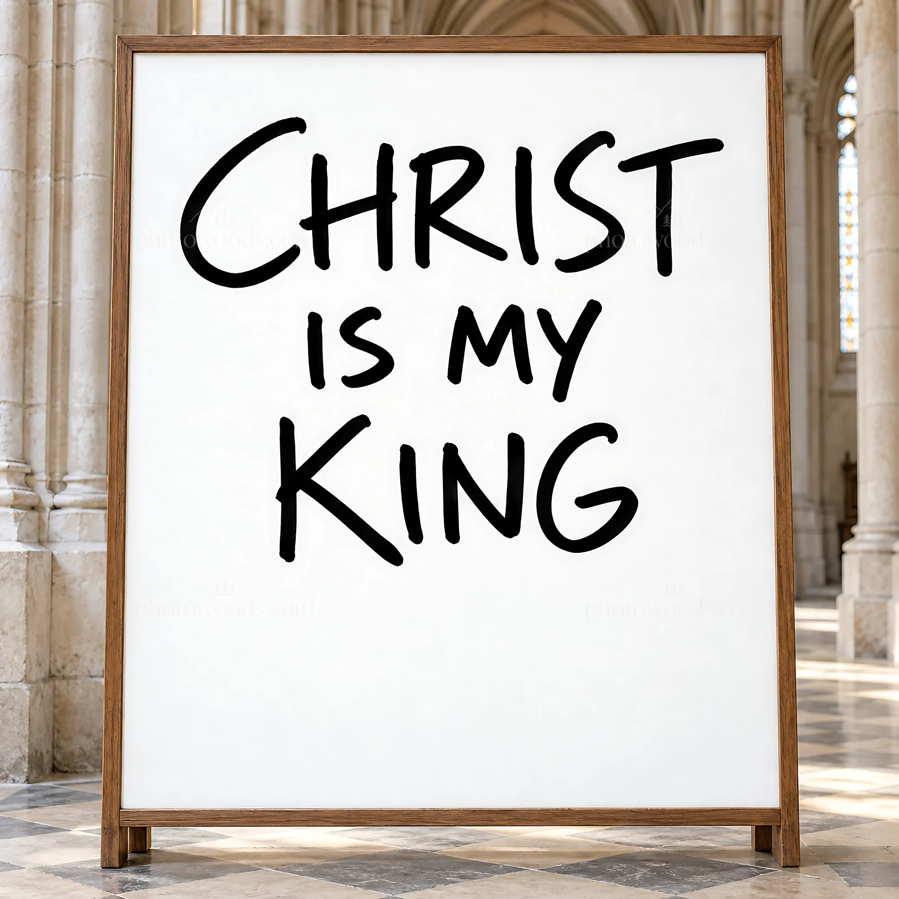 Jesus Christ is my King - AI-generated stock image