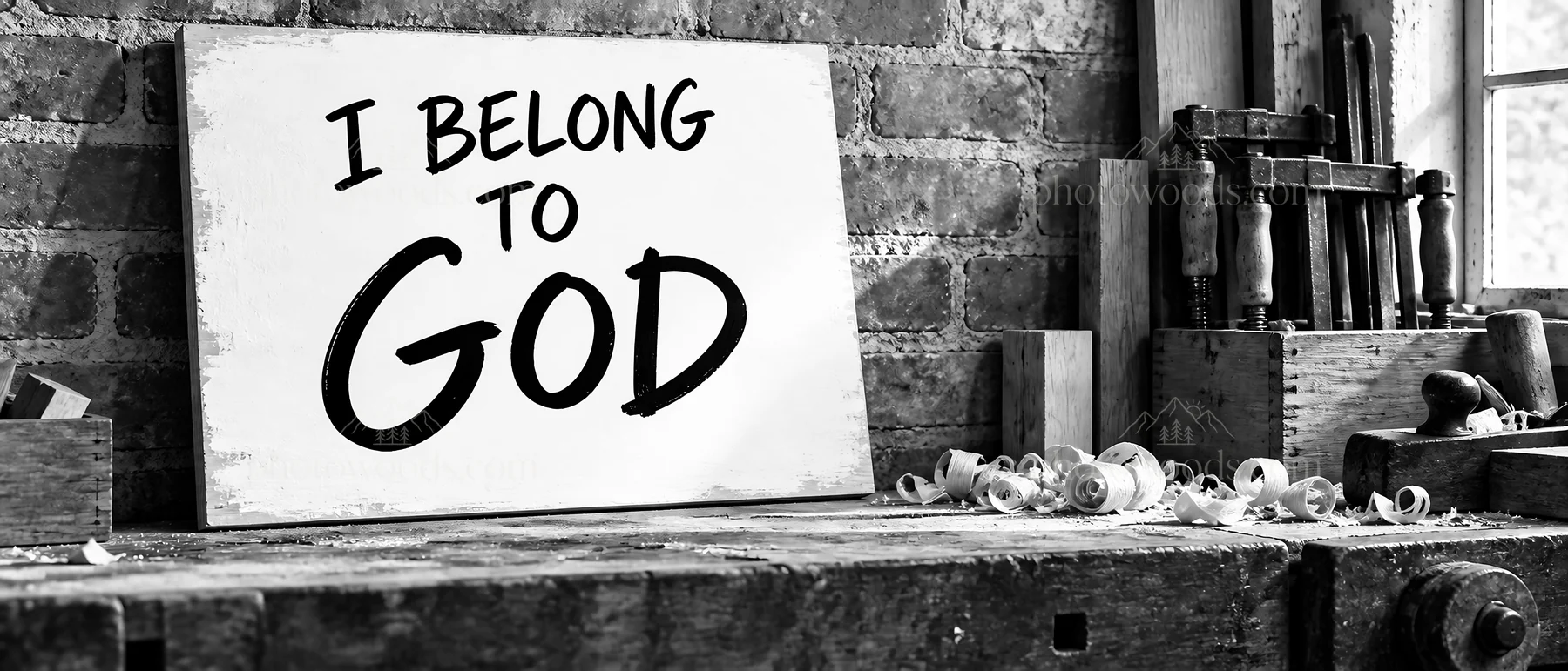 Jesus Christ inspires with message of belonging to God - AI-generated stock image
