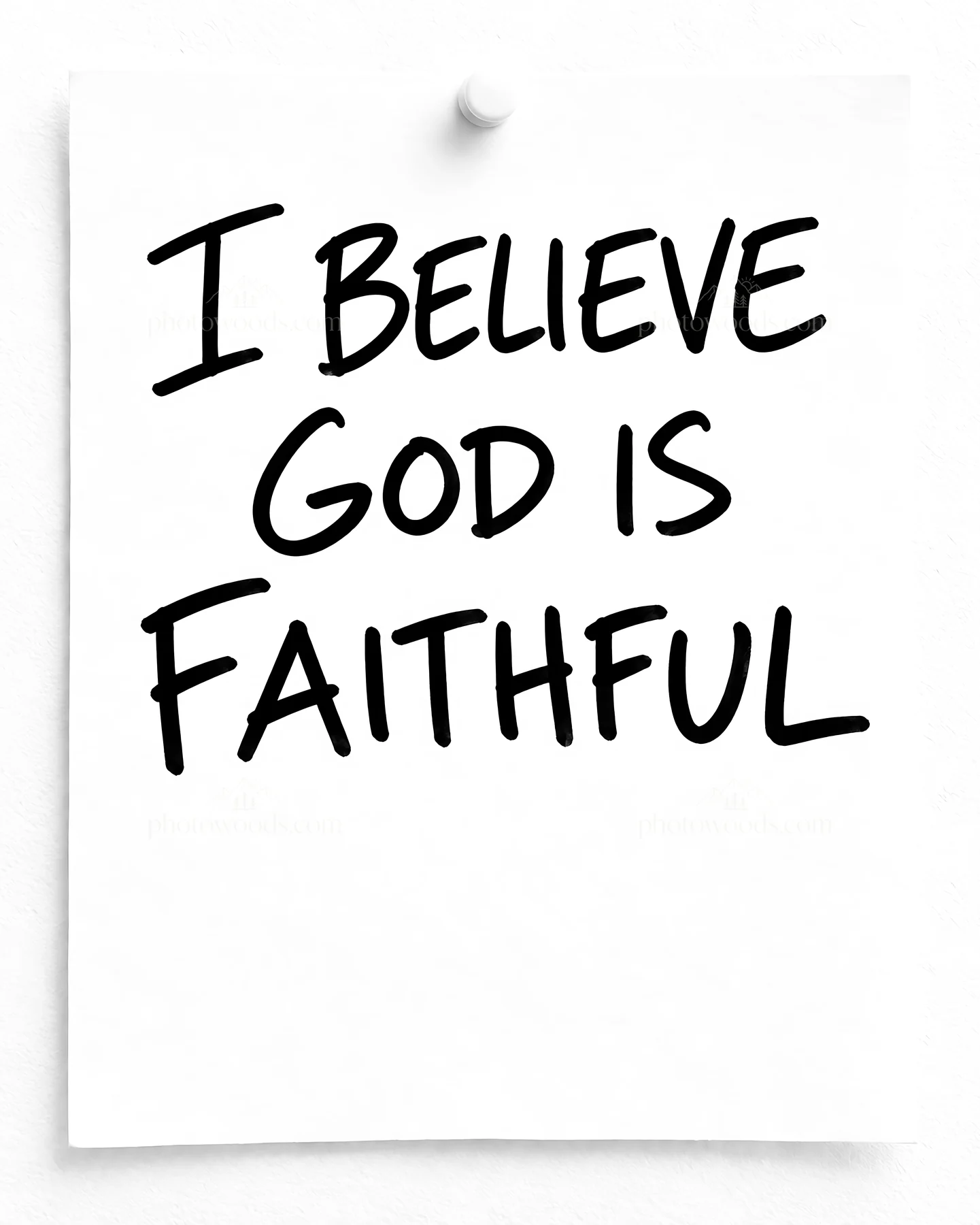 Jesus Christ message of faithfulness - AI-generated stock image