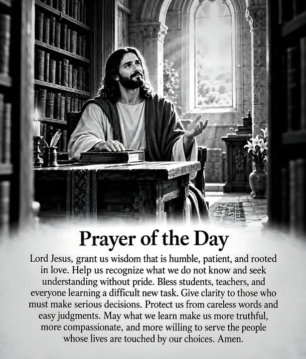 Wisdom in the library - AI-generated stock image