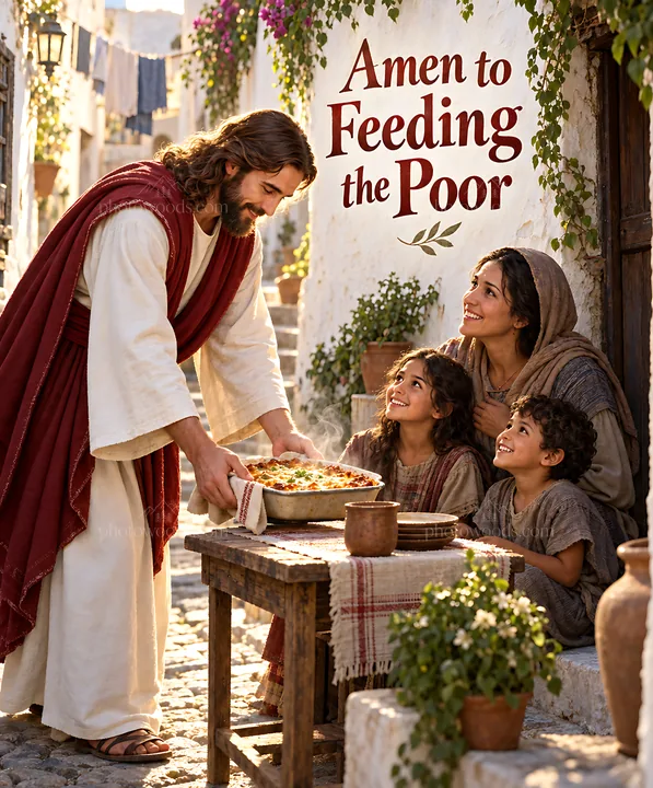 Dinner in the narrow alley - AI-generated stock image