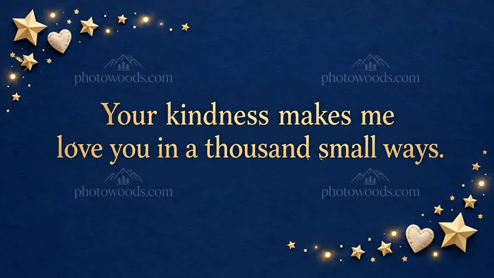 Love Greeting with Gold Stars and Hearts - AI-generated stock image