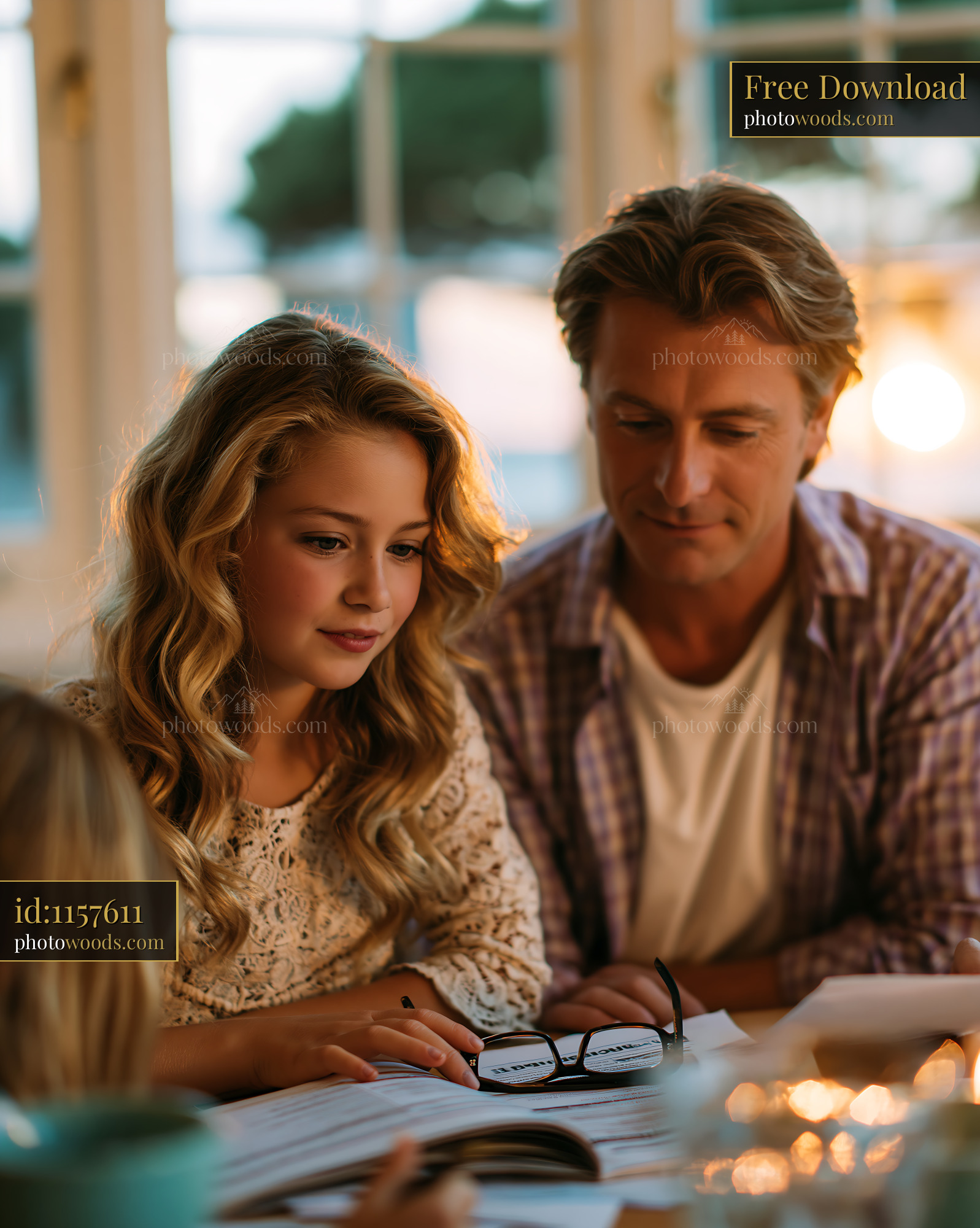 Family Comparing Insurance Offers Together in a Cozy Home Setting