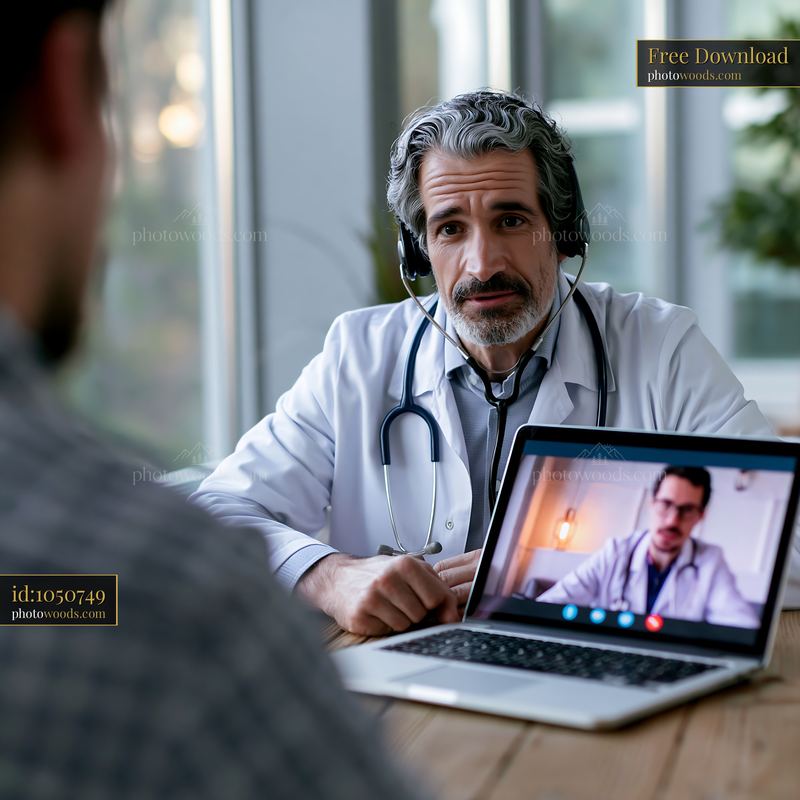 Doctor in Telemedicine Video Consultation With Patient at Home