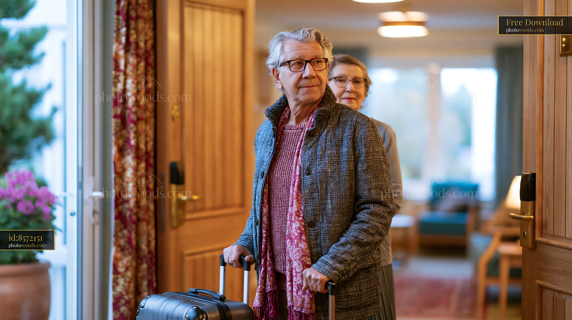 Adult Woman Visiting Her Mother in Assisted Living Facility