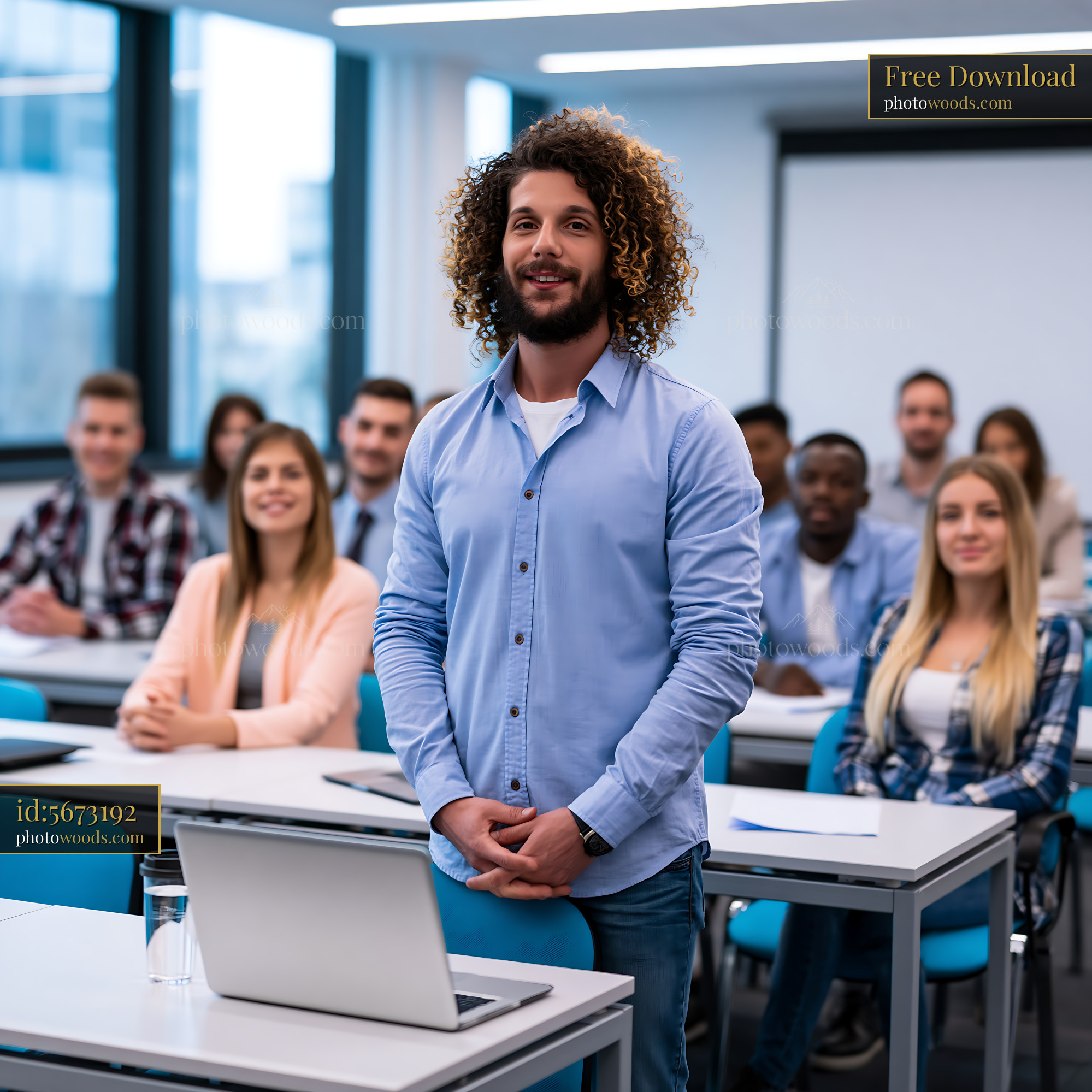 Man Standing in Front of Audience During Security Awareness Training