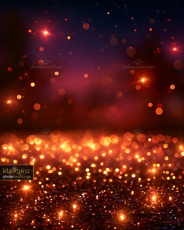Colorful bokeh lights create a shimmering background effect