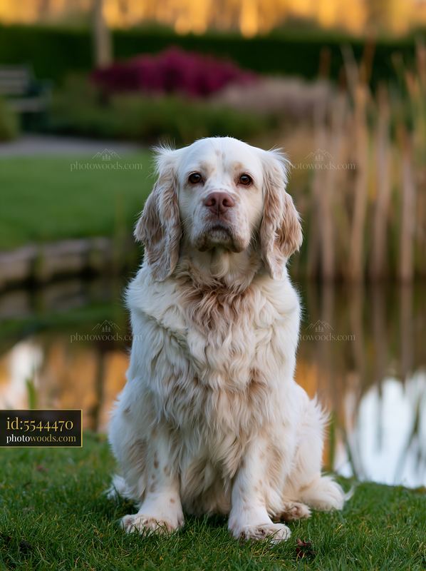 Rare dog breed looking at camera in park setting
