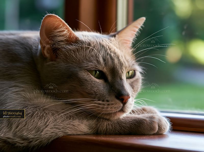 Suphalak cat resting by the window