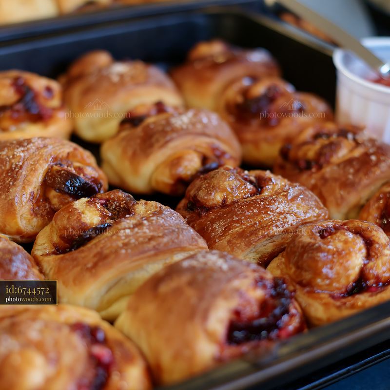 Delicious pastries served at a charity event buffet