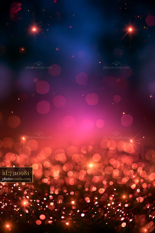 Bokeh Lights in Rose Gold and Champagne Hues