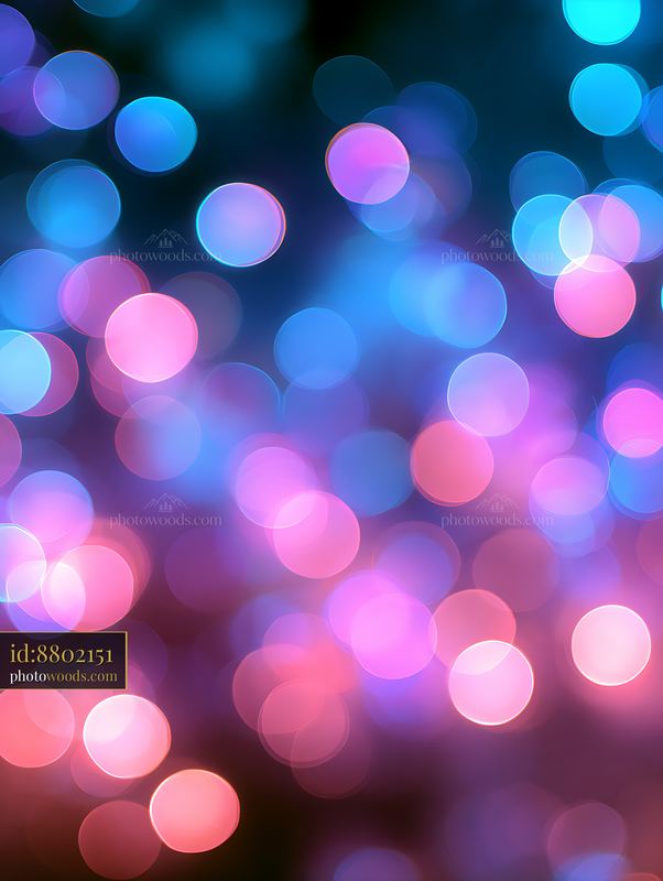 Colorful bokeh lights creating a vibrant background effect