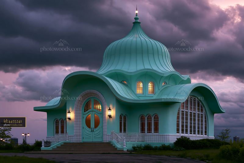 Buddhist Temple in Sunset Light, Kazan, Russia